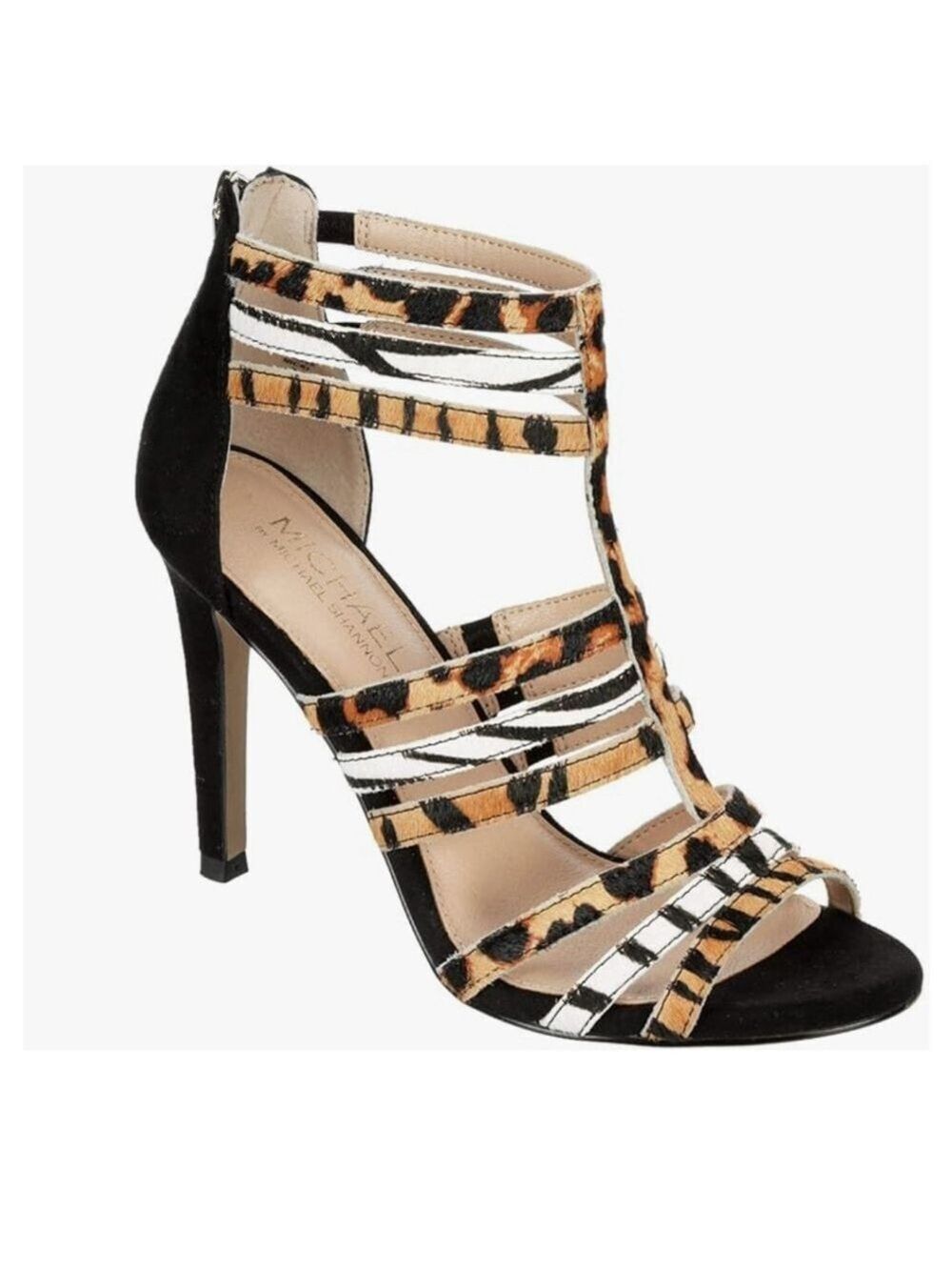 Michael By Michael Shannon Women's Nicki Leopard High Heels Dress Shoes Size 8.5